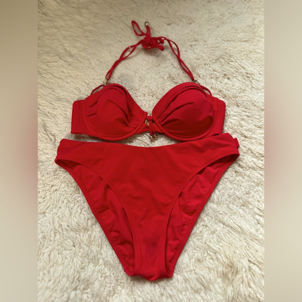 SHAN Vibrant Red Swimwear